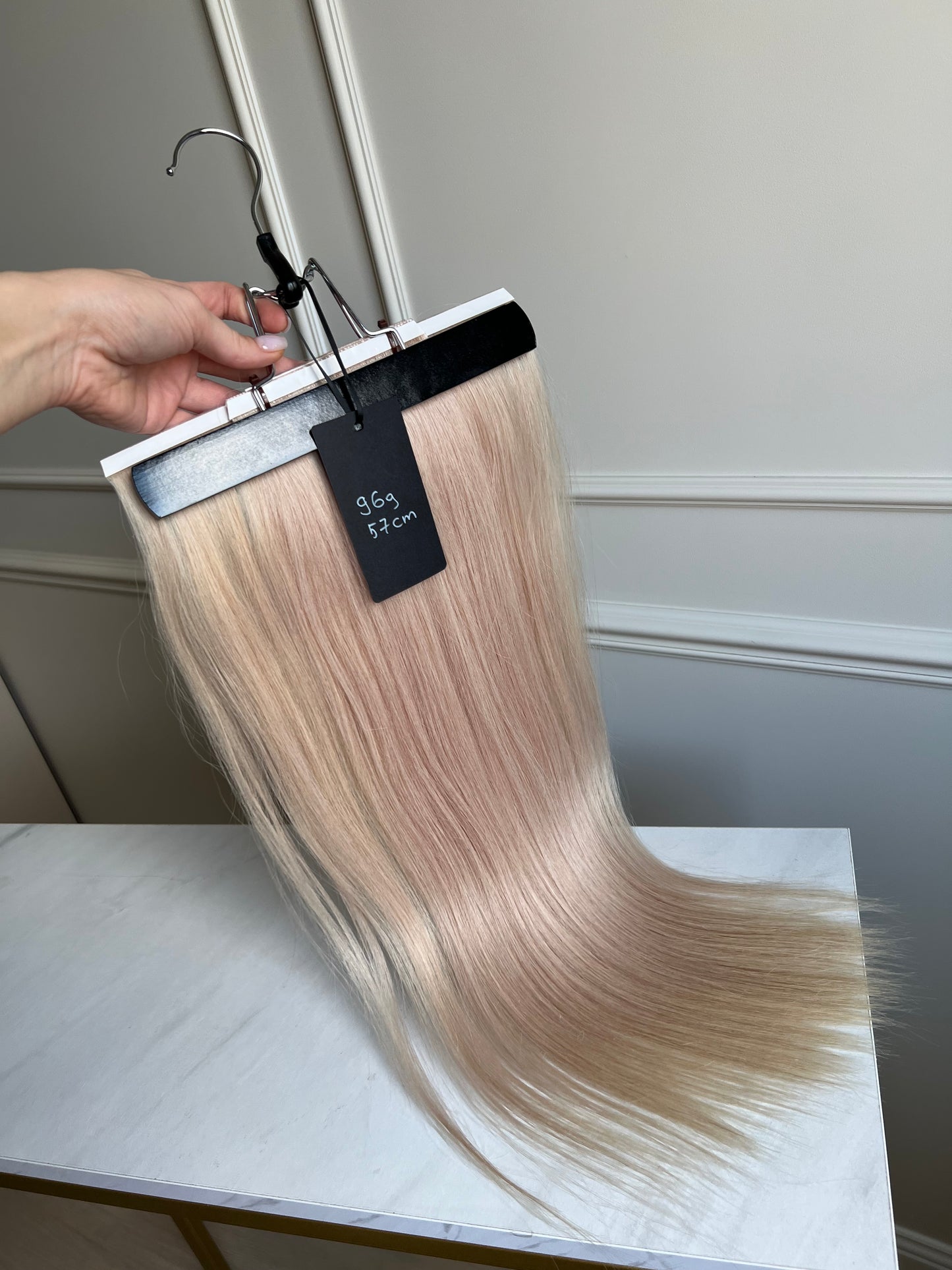 Doczepiane włosy Blond 96 g 57 cm