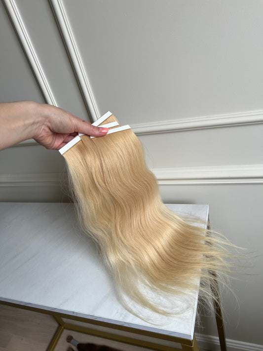 Bio taśmy zestaw jasny Blond 48 g 44 cm włosy Słowiańskie