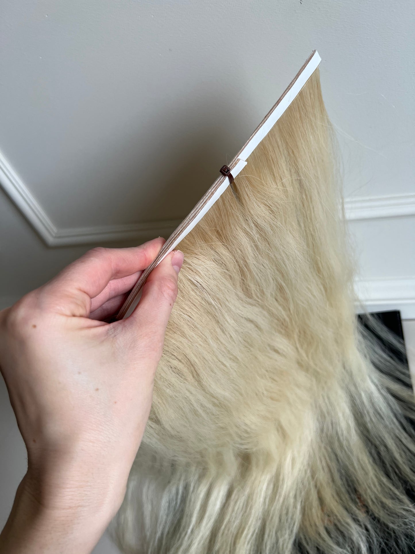 Włosy naturalne falowane słowiańskie doczepiane Bio taśmy 52 cm 75 g