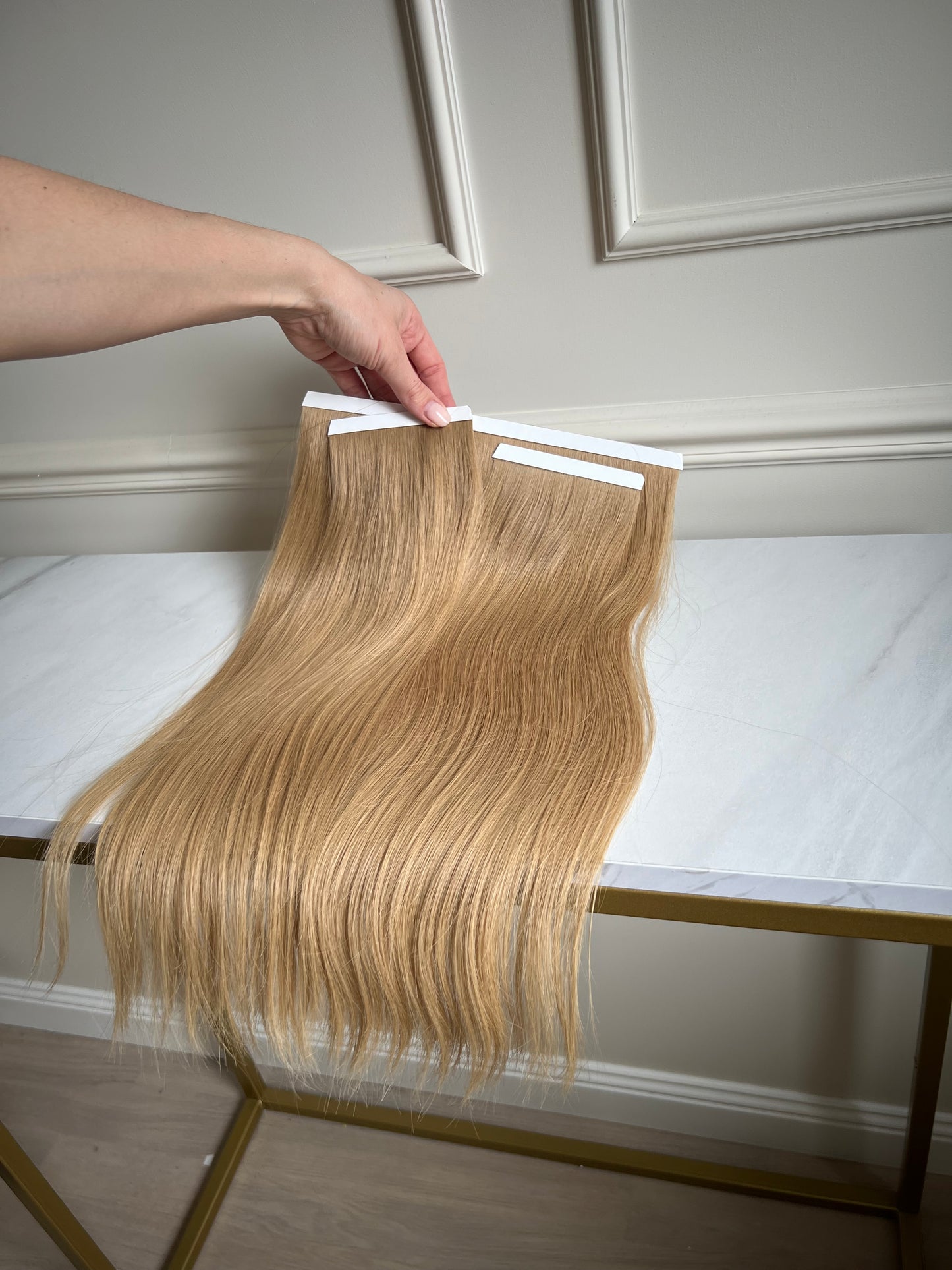 Włosy doczepiane Na biotaśmy Słowiańskie 45 cm 76 g