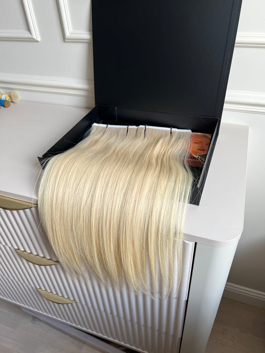 Włosy doczepiane naturalne słowiańskie 58 cm 95 g biotaśmy