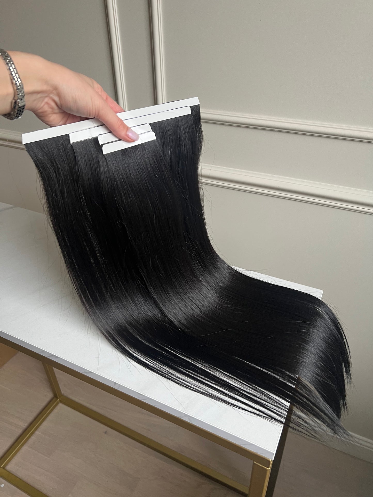 Naturalne słowiańskie włosy doczepiane 96 g 60 cm