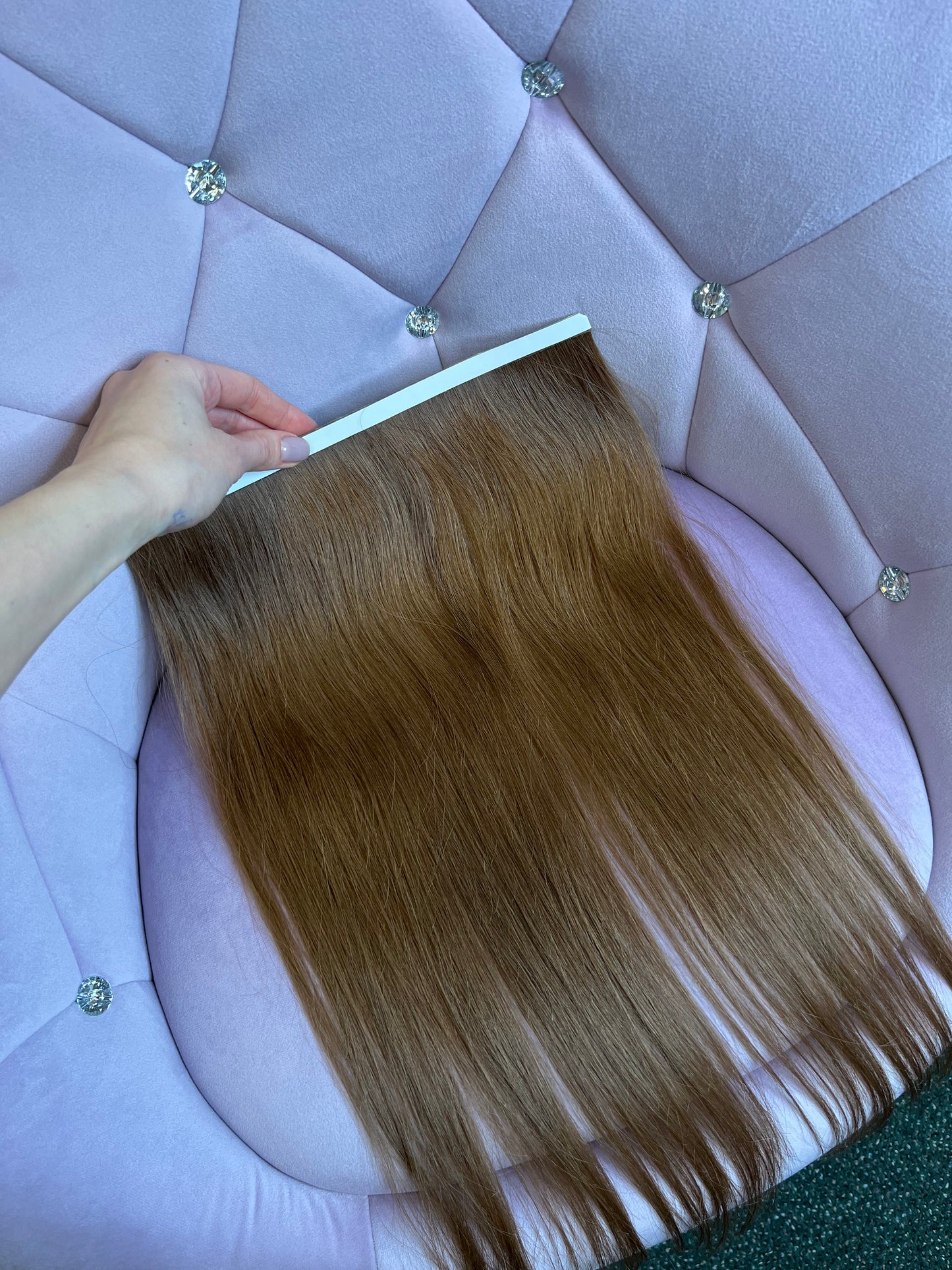 Doczepiane włosy Biotaśma 45g 44cm Włosy słowiańskie premium cięte z jednej głowy