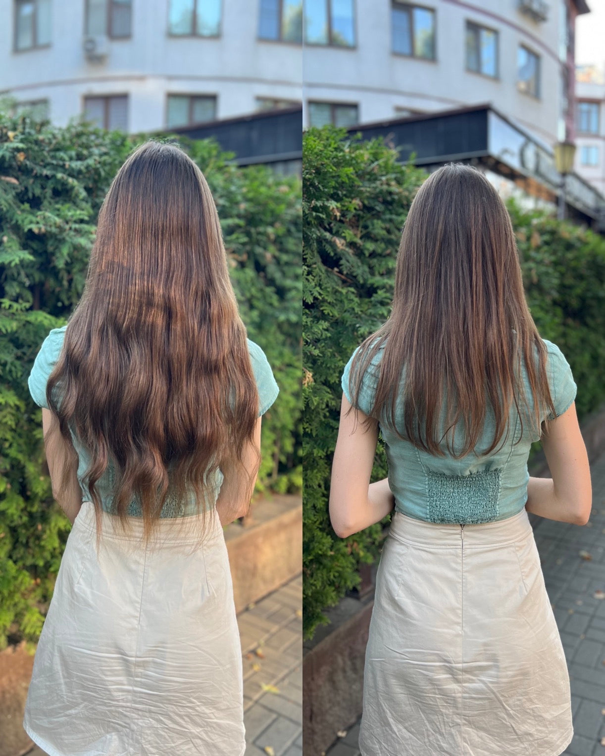 Light brown Wide tape-in Hair Extensions š Exclusive Uncolored Slavic hair, 82g, 60cm