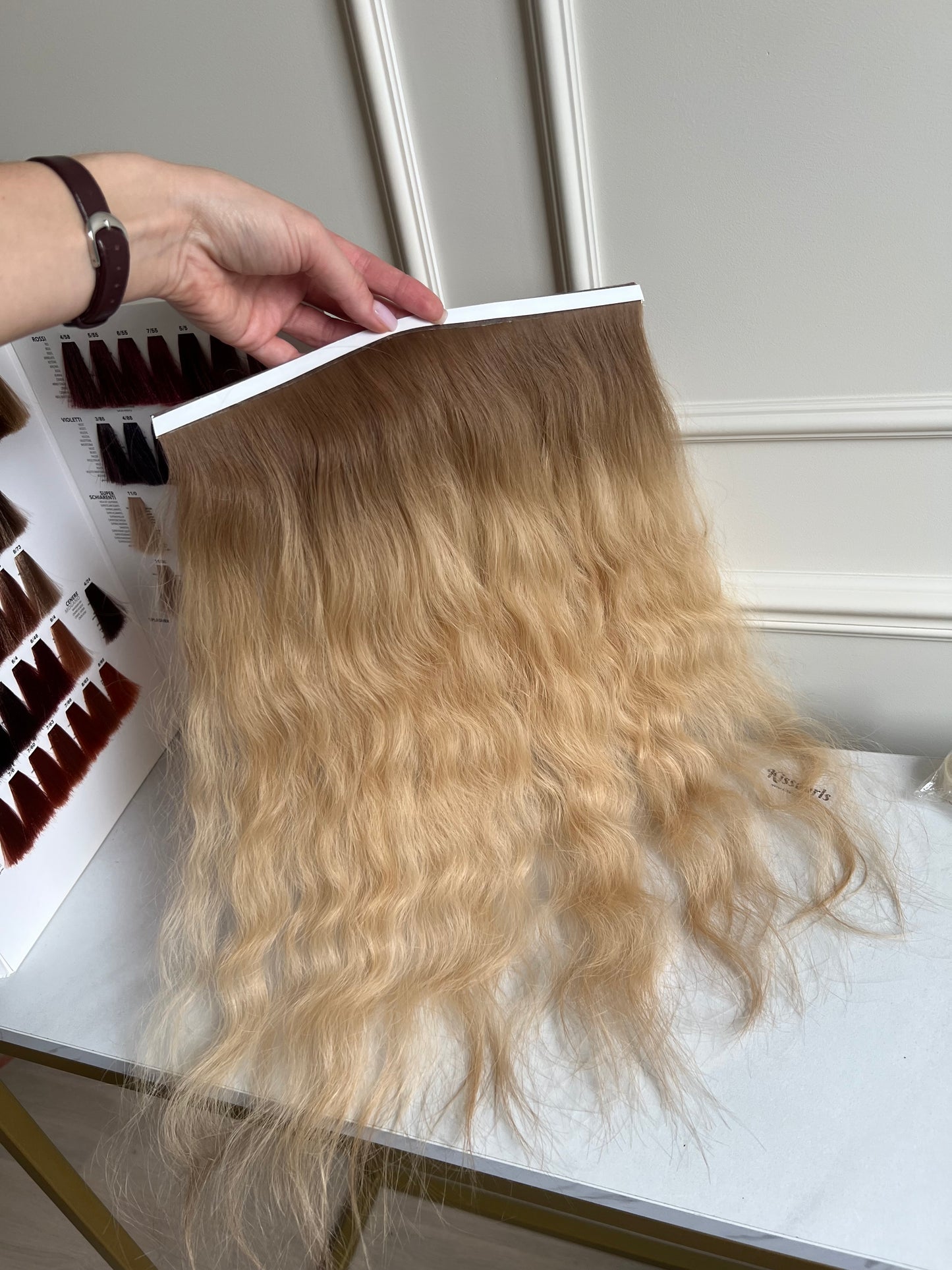 Włosy naturalne doczepiane wy bio taśmy zestaw 48cm 51g