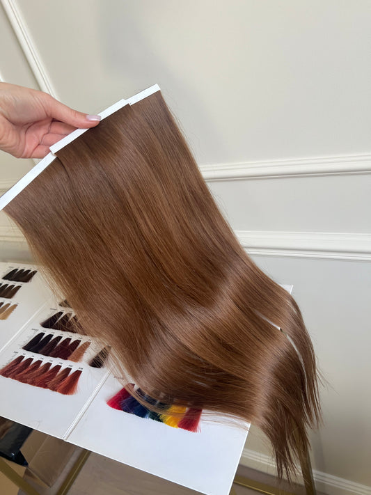 Włosy naturalne Biotape proste słowiańskie  zestaw 90g 59cm