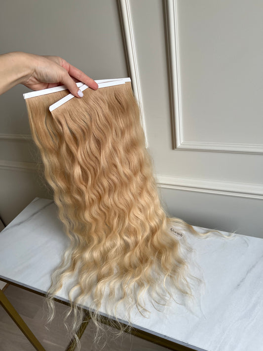 Włosy falowane doczepiane na taśmy 61 cm 97 g bio tape