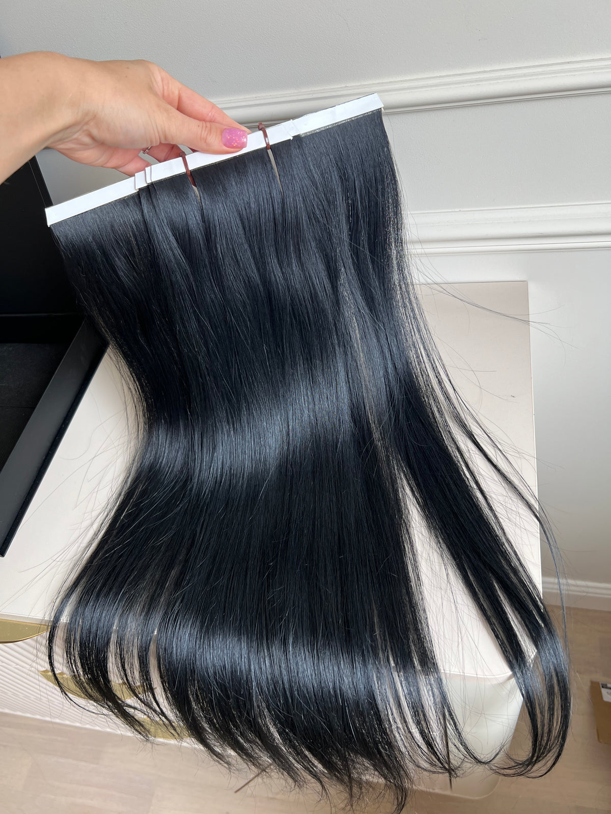 Włosy doczepiane słowiańskie 63 cm 123 g biotaśmy