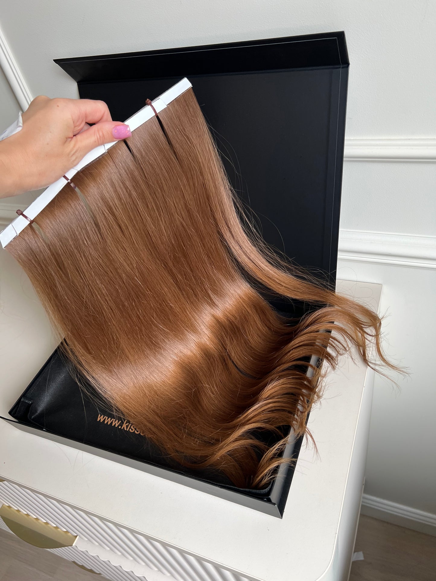 Włosy doczepiane słowiańskie Bio taśmy 97g 49cm