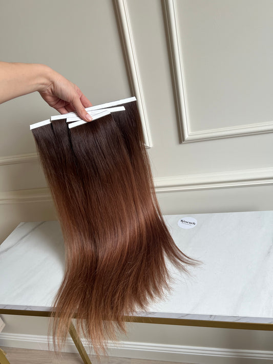 Włosy na taśmy doczepiane naturalne słowiańskie 54 cm 116 g