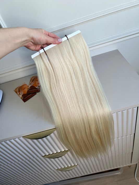 Włosy doczepiane naturalne słowiańskie 104 g 62 cm 3 biotaśmy