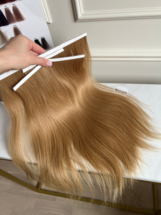 Włosy doczepiane naturalne na bio taśmie 100 g 44 cm