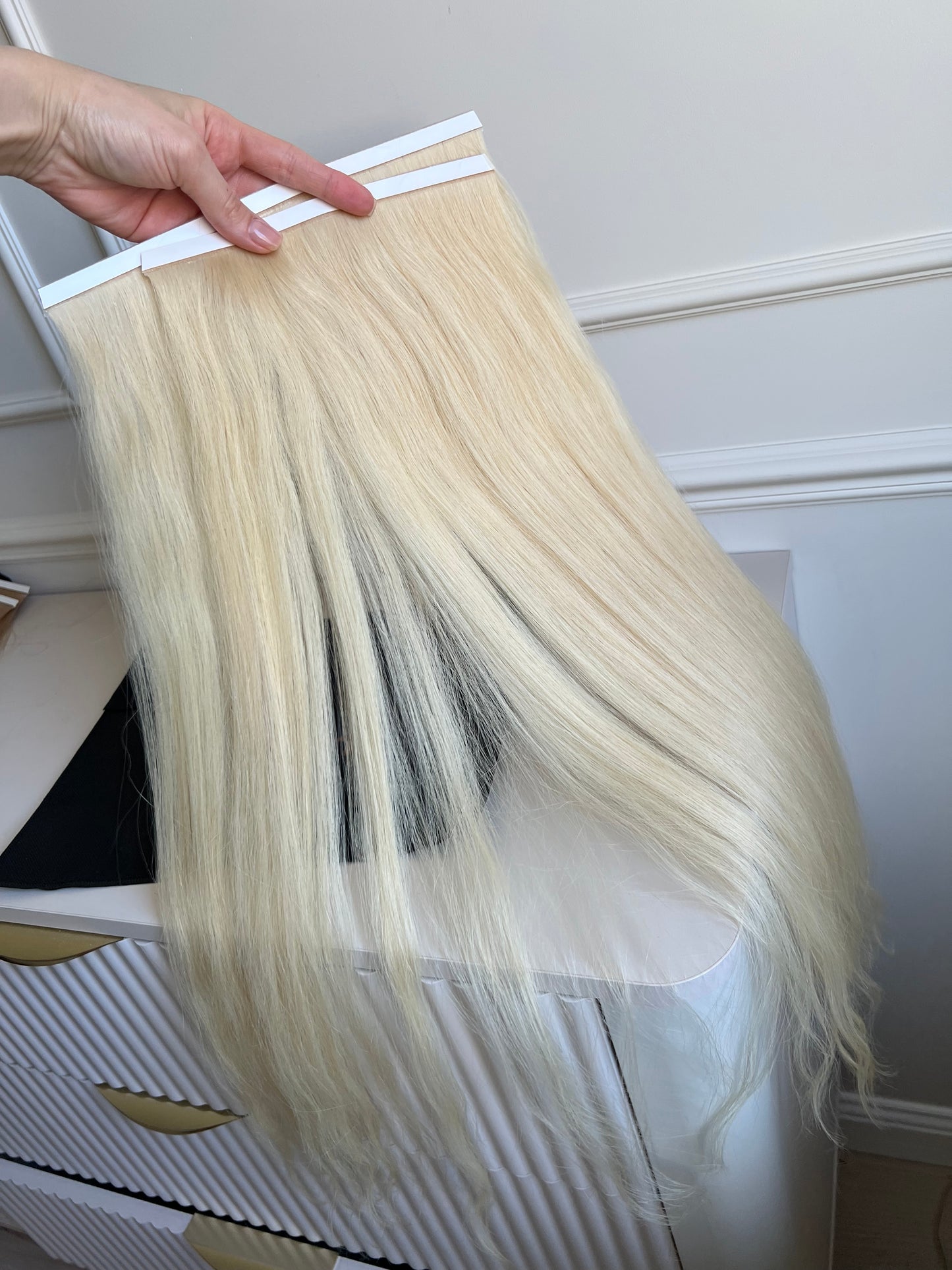 Włosy naturalne doczepiane słowiańskie Biotaśmy 92 g 64 cm