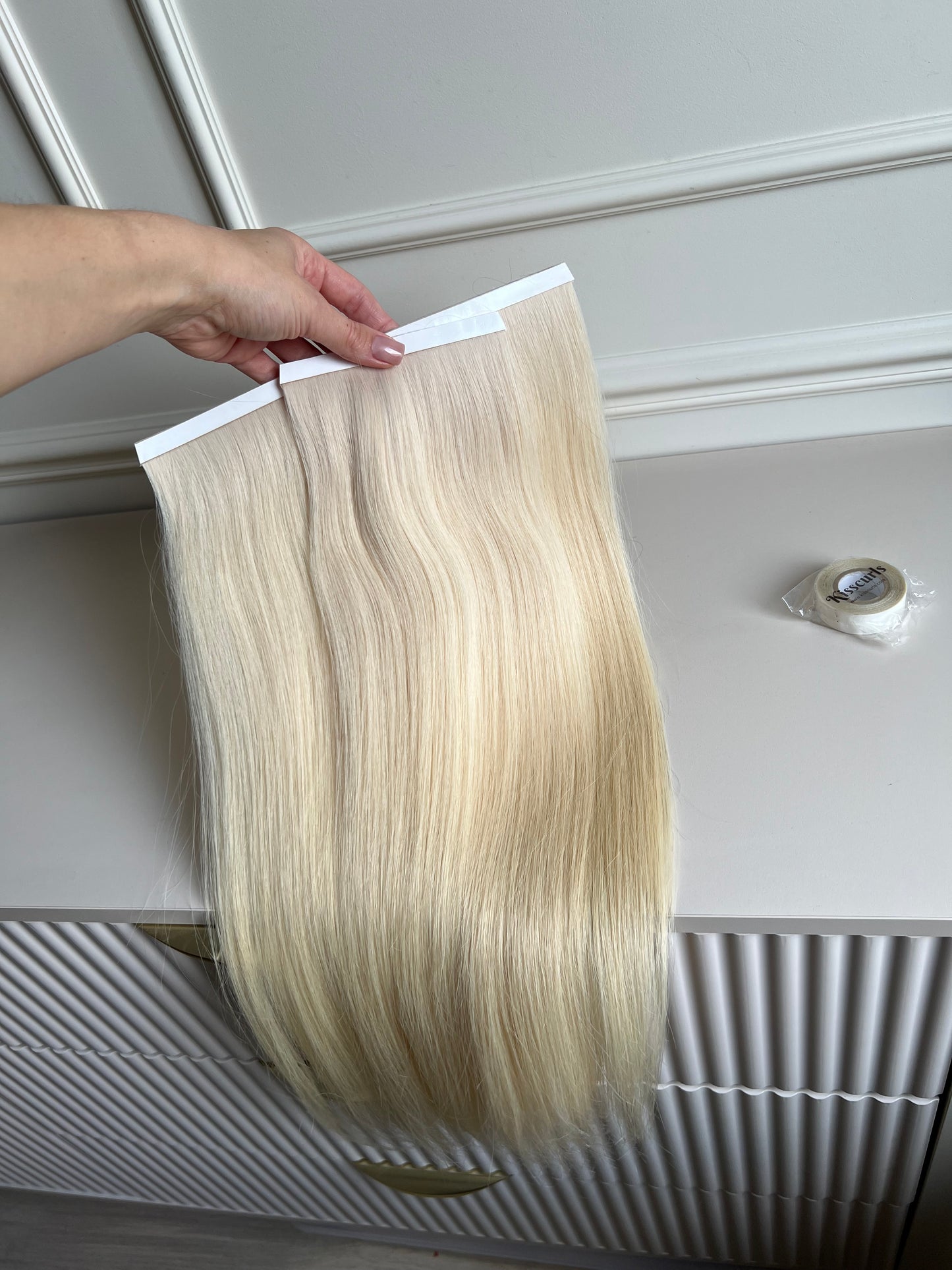 Włosy doczepiane naturalne słowiańskie 58 cm 93 g Bio taśmy