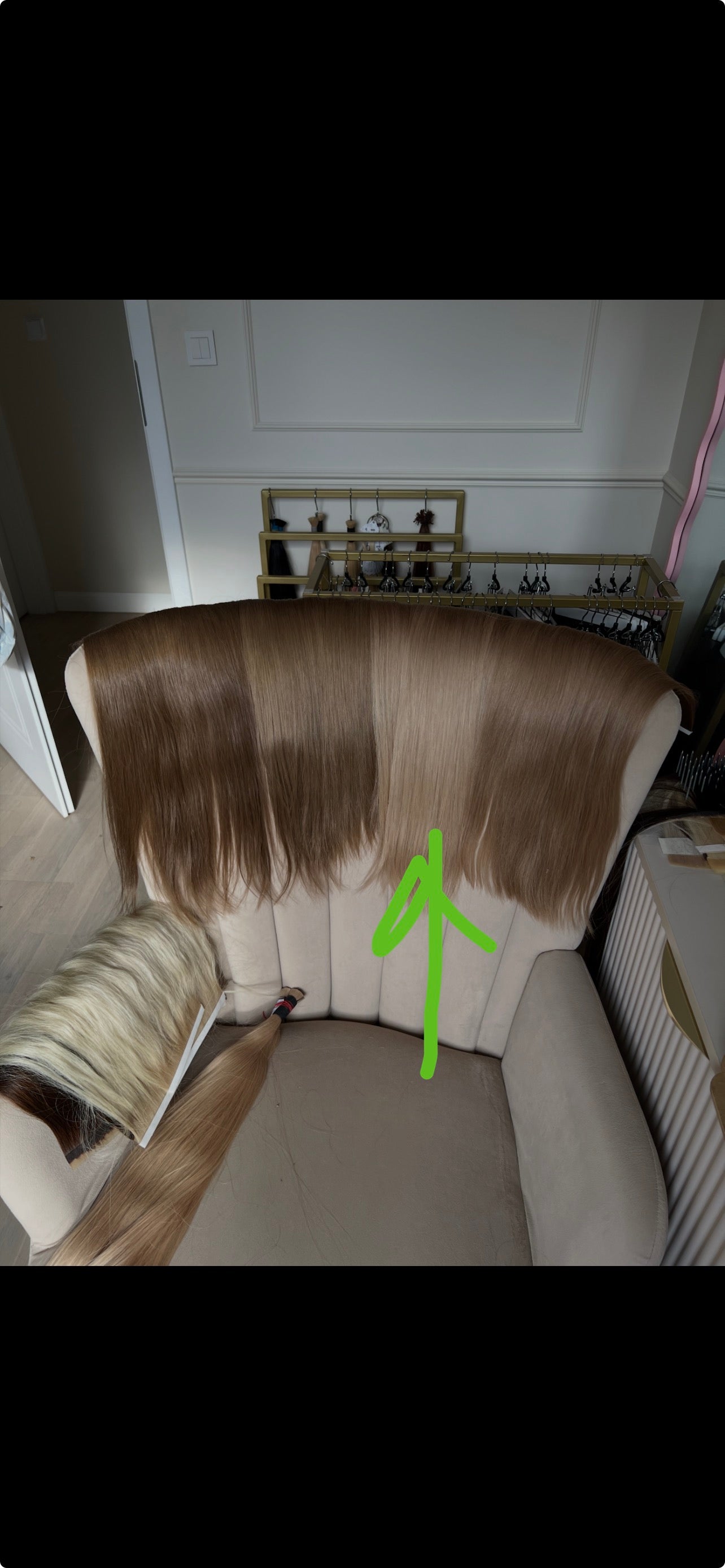 Włosy doczepiane naturalne 56 cm 108g Biotaśmy Ombre ciemny Blond