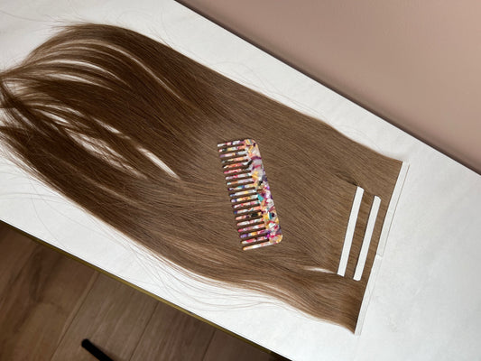 Bio taśmy zestaw 100% włosów na taśmach wielokrotnego użytku 49 g 40 cm