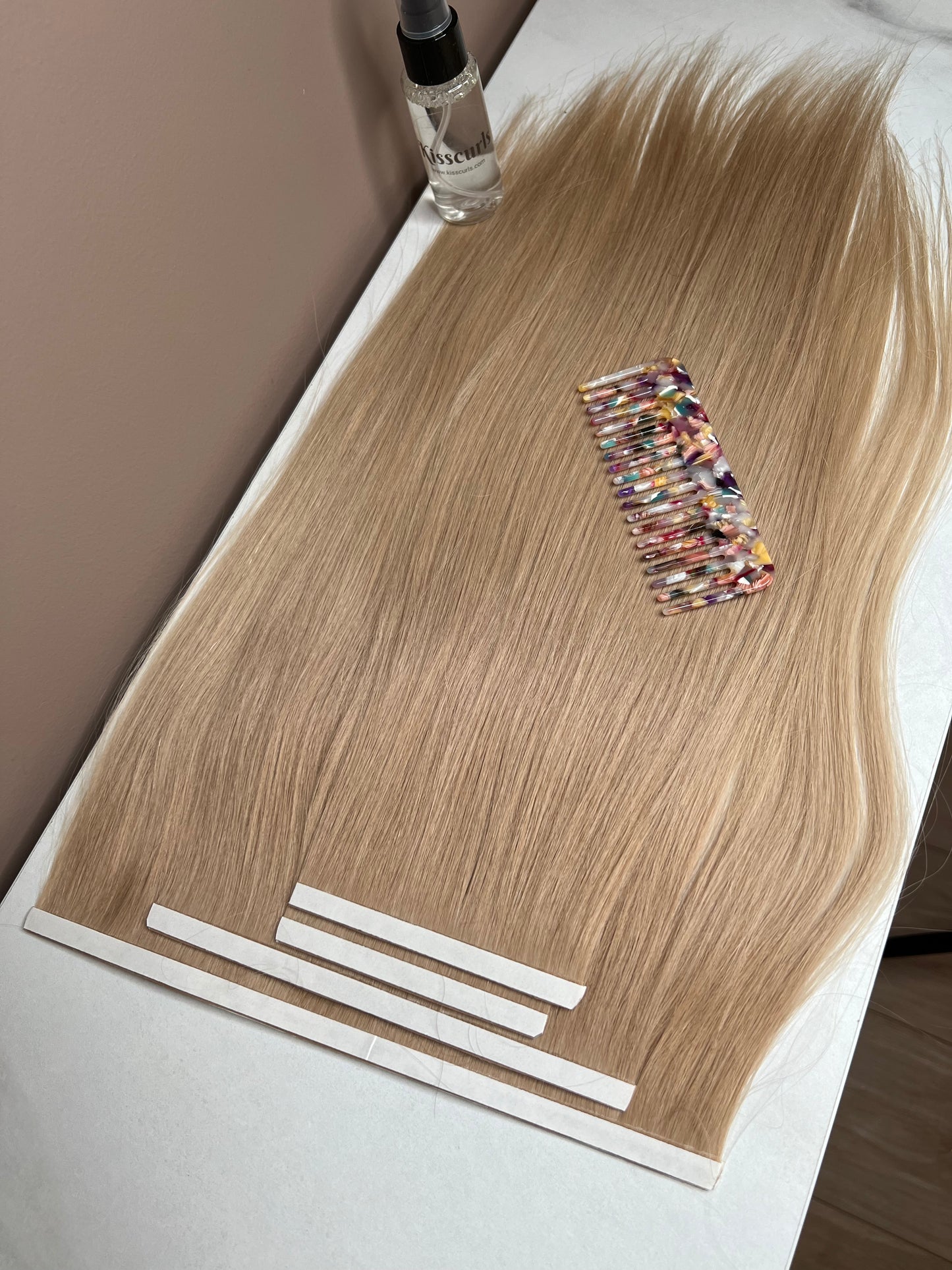 Szampański Blond Biotaśmy zestaw 85g 43cm
