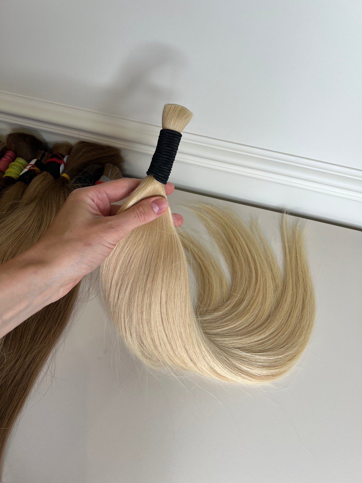 Włosy do przedłużania blond 82g 52cm