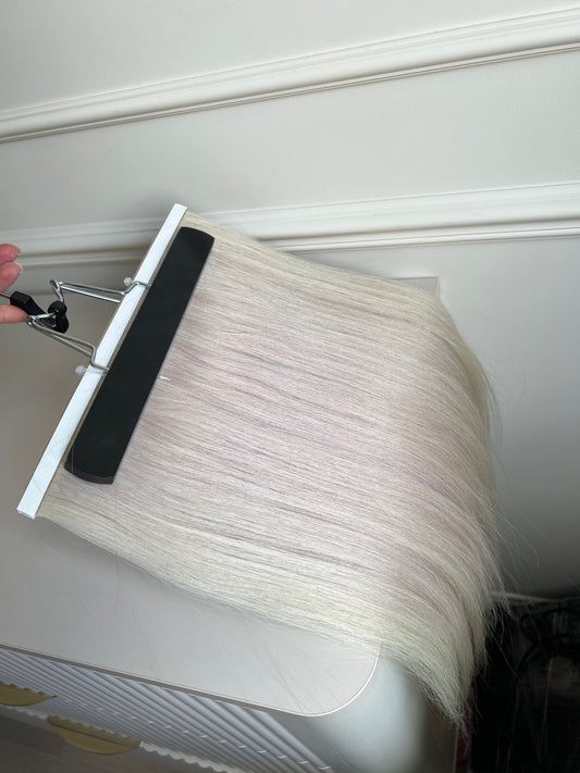 Bio taśmy doczepiane włosy Popielaty blond srebrzysty 95g 47cm Kategoria mix