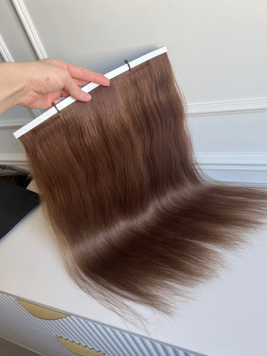 Włosy słowiańskie doczepiane 54 cm 96 g biotaśma