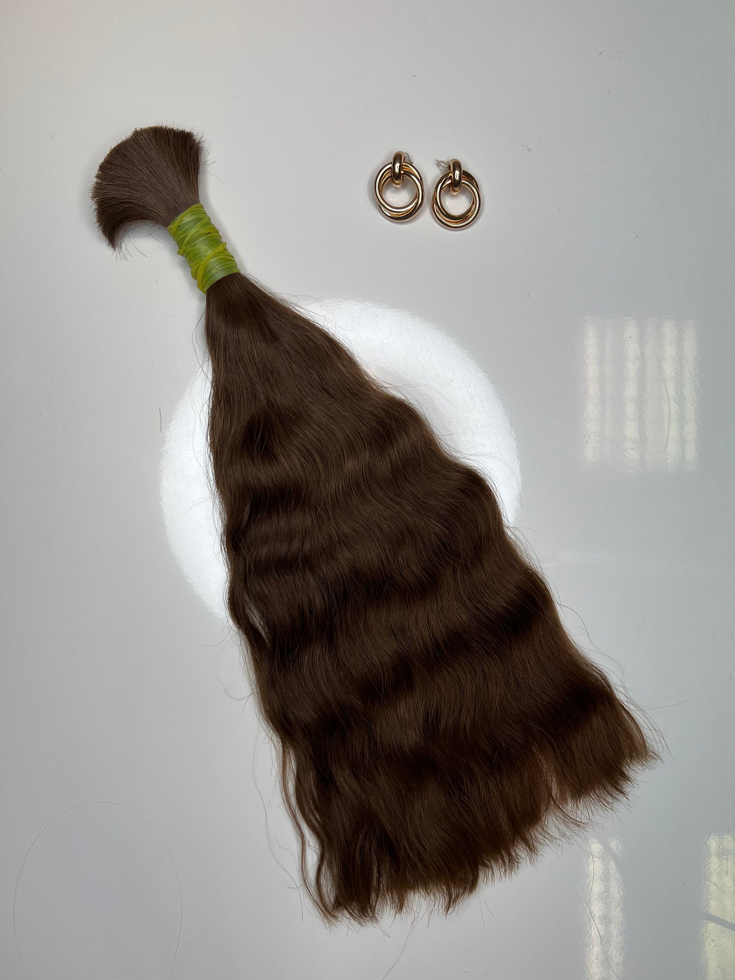 Włosy do przedłużania Słowiańskie naturalne cięte z jednej głowy 95g 40cm kitka