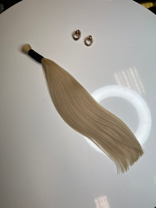 Włosy Do przedłużanie w kitce słowiańskie naturalne 77g 47cm Cięte z jednej głowy