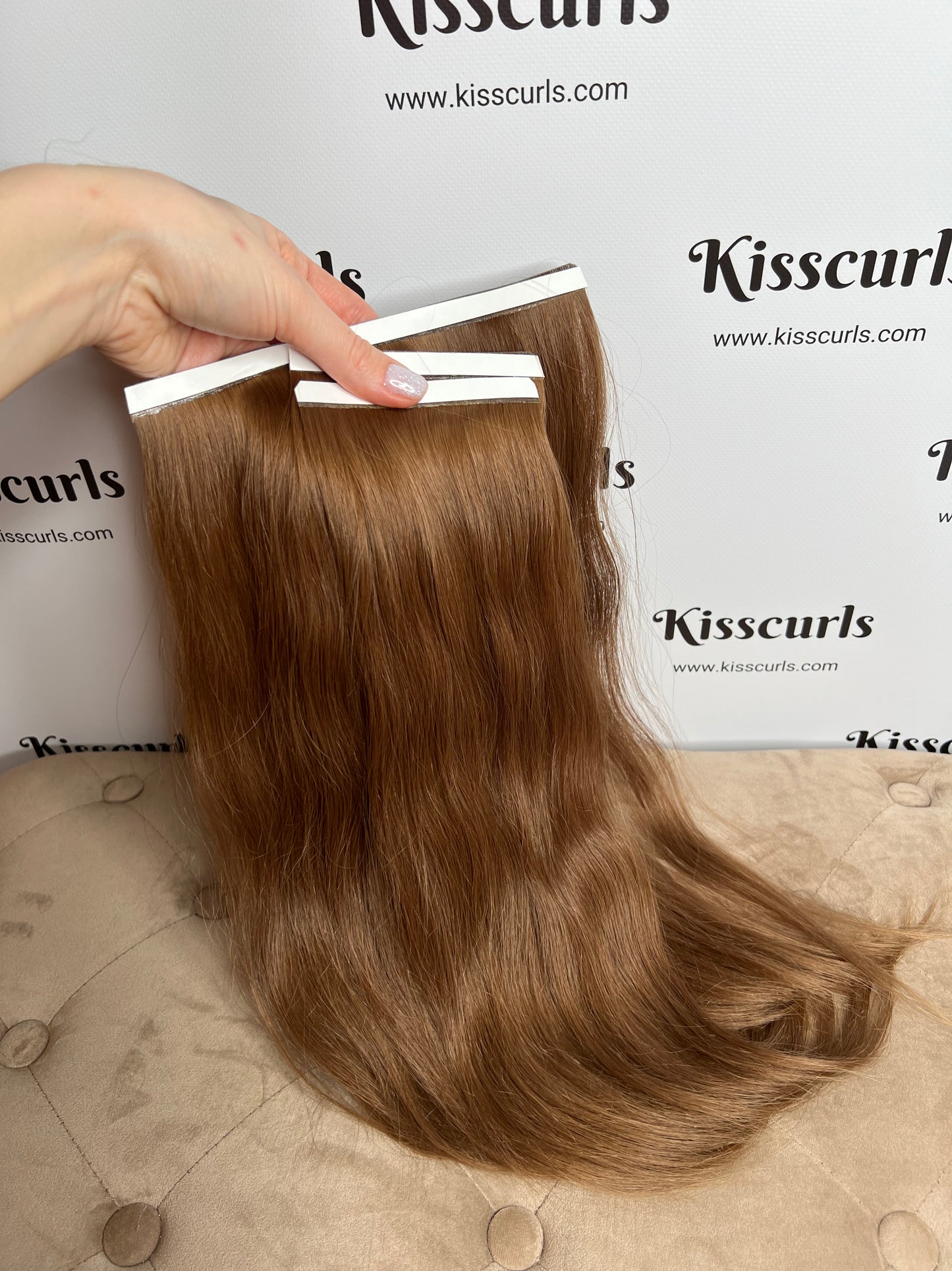 Włosy Słowiańskie na taśmy zestaw 45cm 87g metoda BIO TAPE