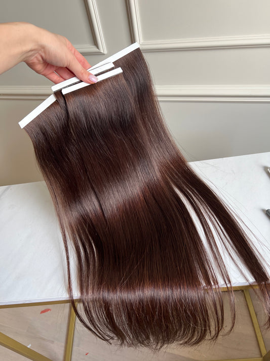 Włosy doczepiane Słowiańskie Szerokie Bio taśmy Biotape metoda 90g 67 cm