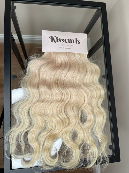 Kręcone włosy naturalne słowiańskie biotaśmy 44 cm 101g