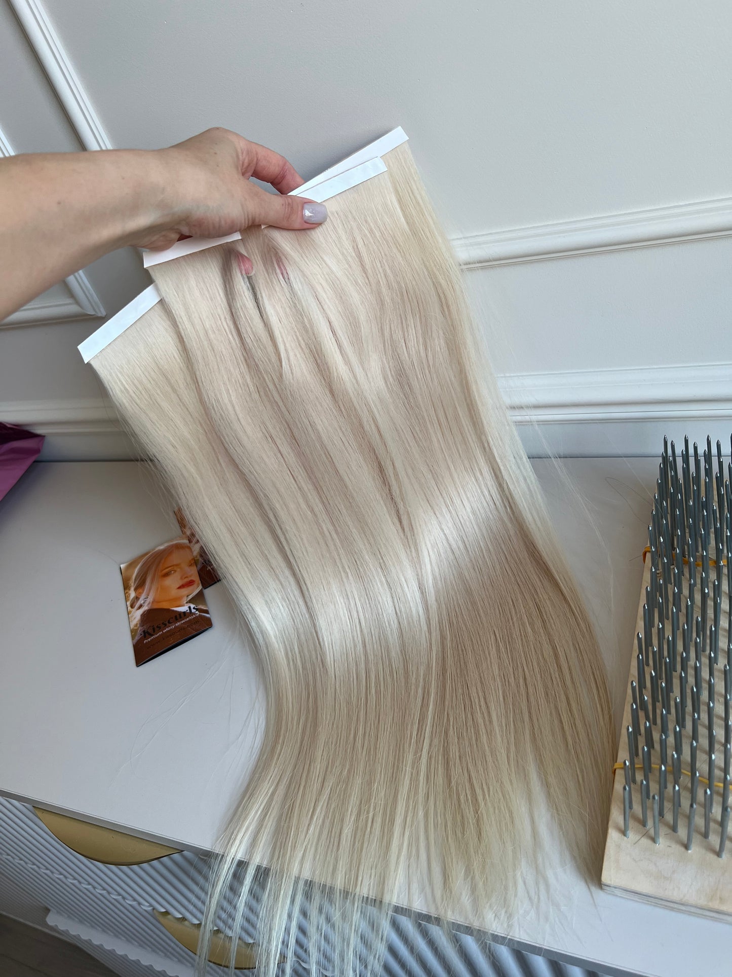 Włosy doczepiane naturalne słowiańskie 100 g 54cm Bio taśmy