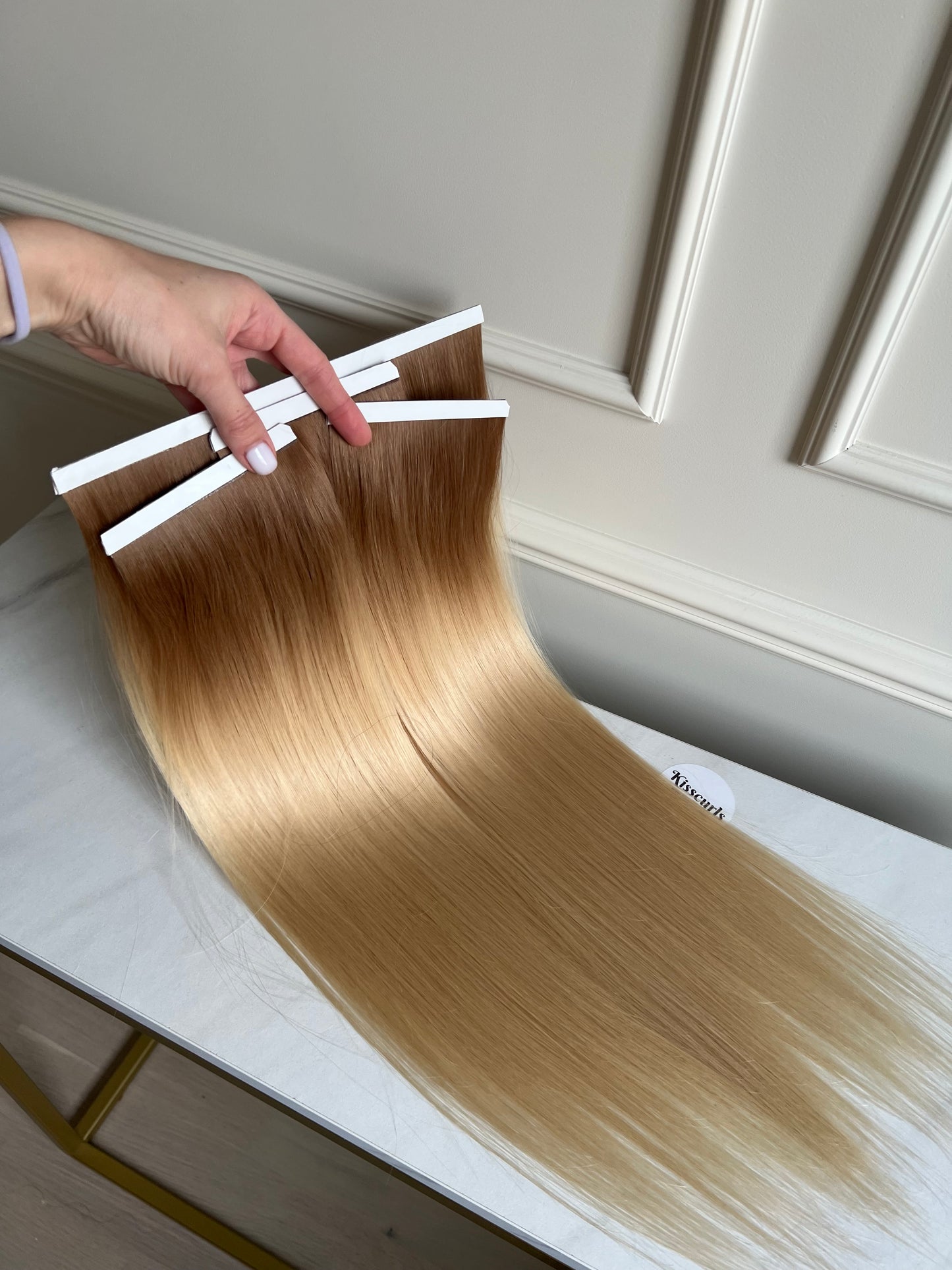 Ombre włosy doczepiane na taśmy 111g 57cm