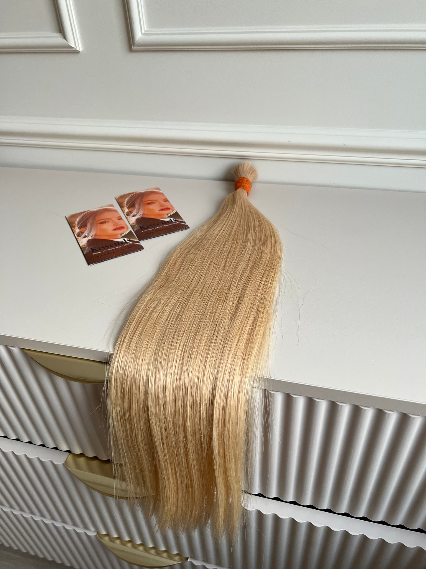 Włosy naturalne Ciepły Blond 93g 60cm lux