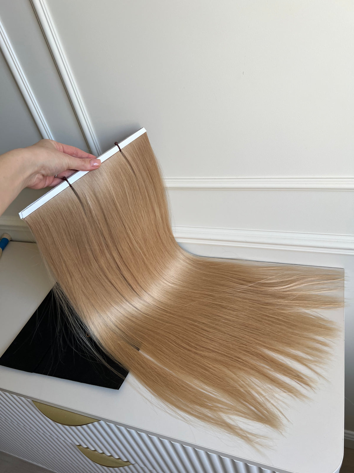 Long Tape Wefts, Slavic human hair, 66 cm, 200 g
