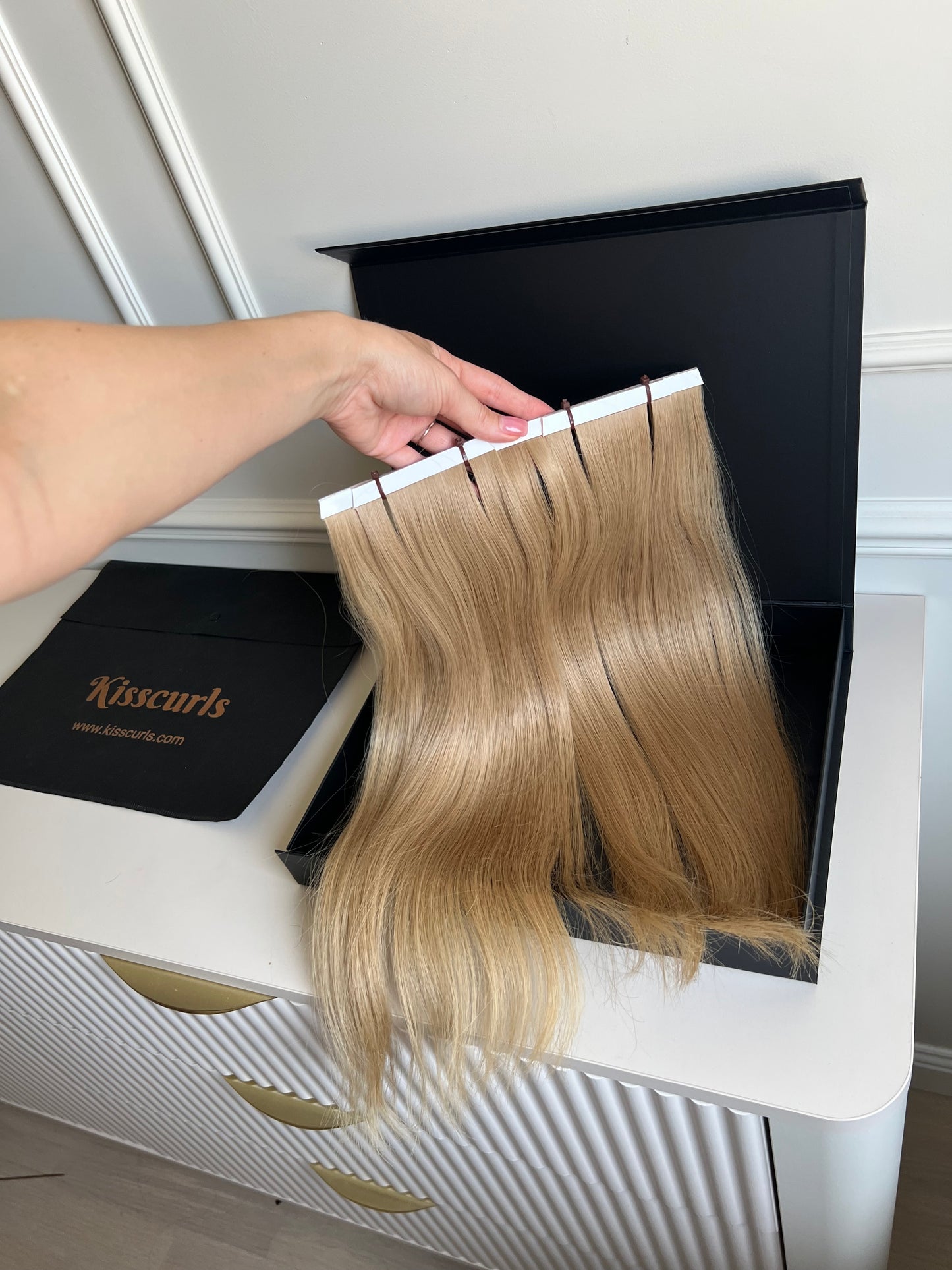 Włosy słowiańskie doczepiane 88 g 49 cm Bio taśmy
