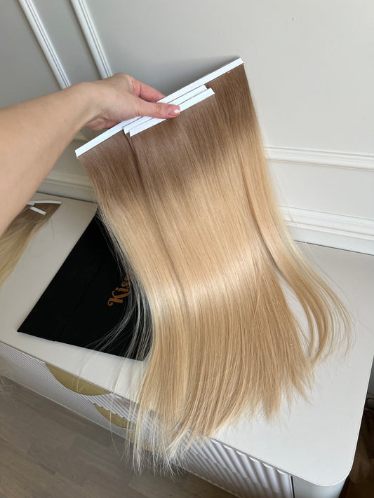 Włosy doczepiane słowiańskie 58 cm 123 g Bio taśmy