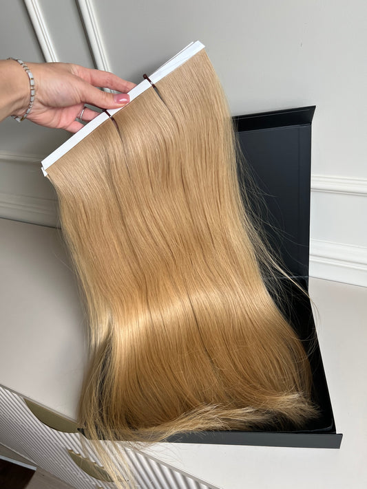 Włosy doczepiane słowiańskie bio taśmy 62 cm 178 g