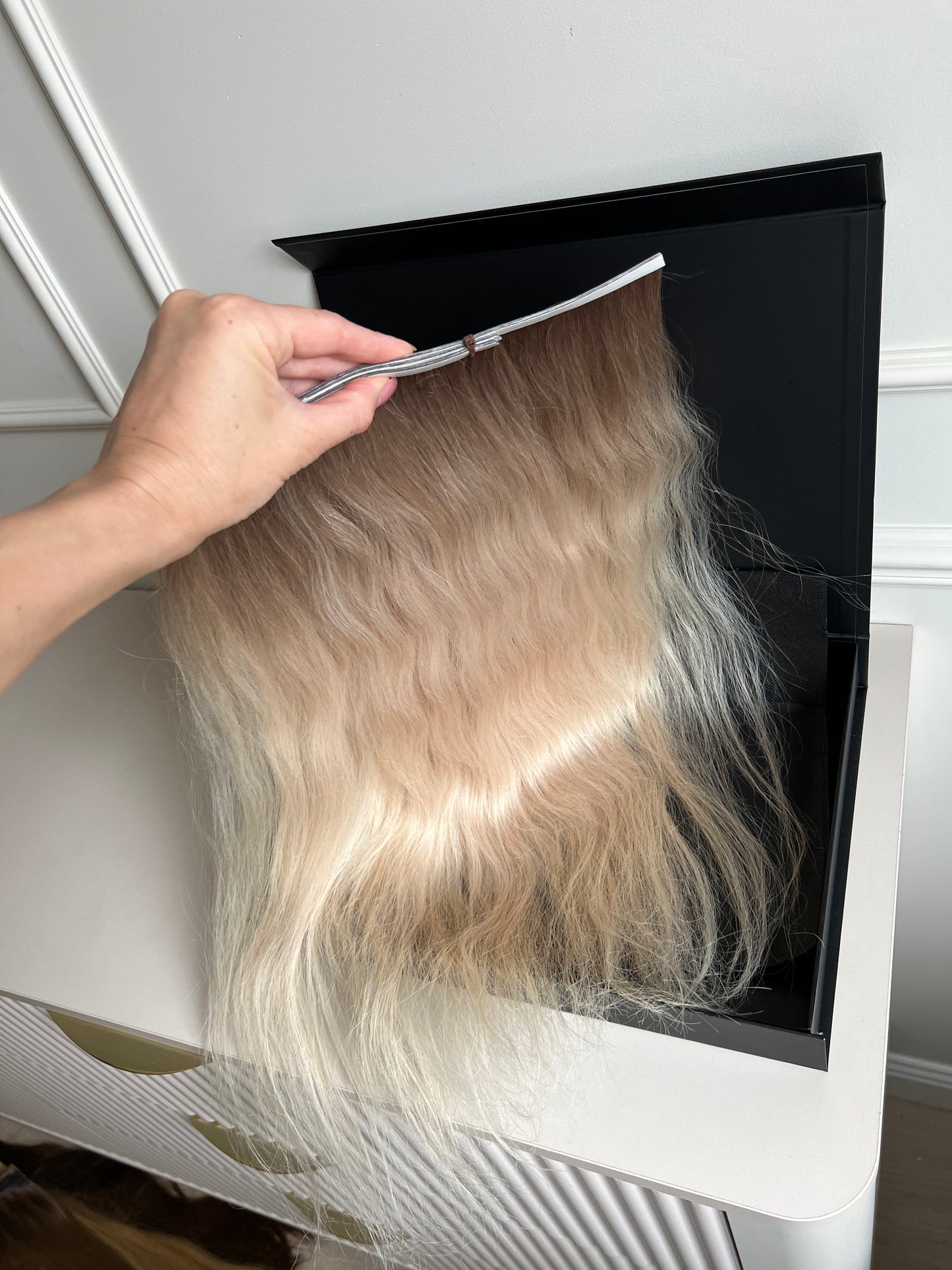 Doczepiane włosy na Bio taśmy naturalne 54 cm 95 g