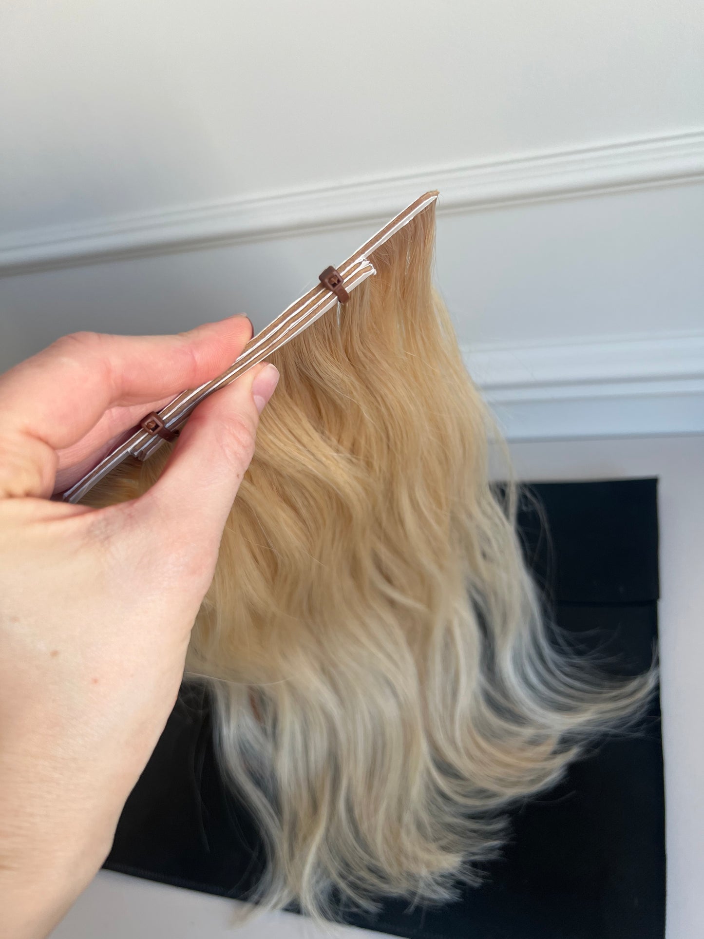 Bio taśmy zestaw jasny Blond 37cm 45g włosy Słowiańskie
