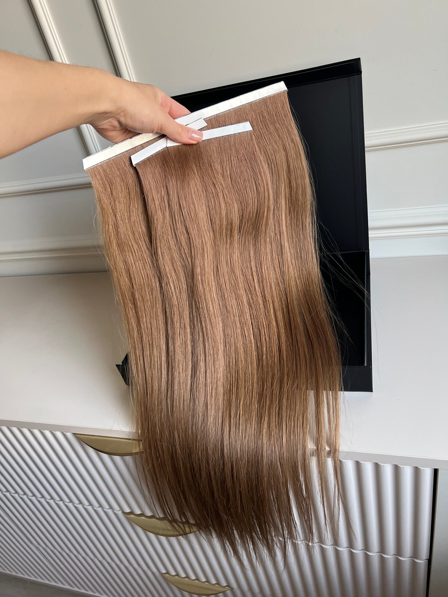 Włosy naturalne doczepiane słowiańskie 104 g 58 cm Bio taśmy