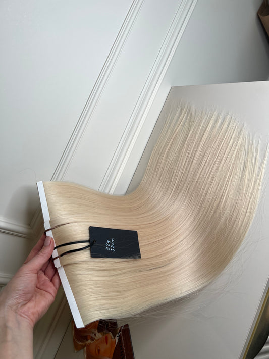 Doczepiane włosy naturalne słowiańskie jednogłowe 92 g 52 cm biotape zestaw 3 sztuki
