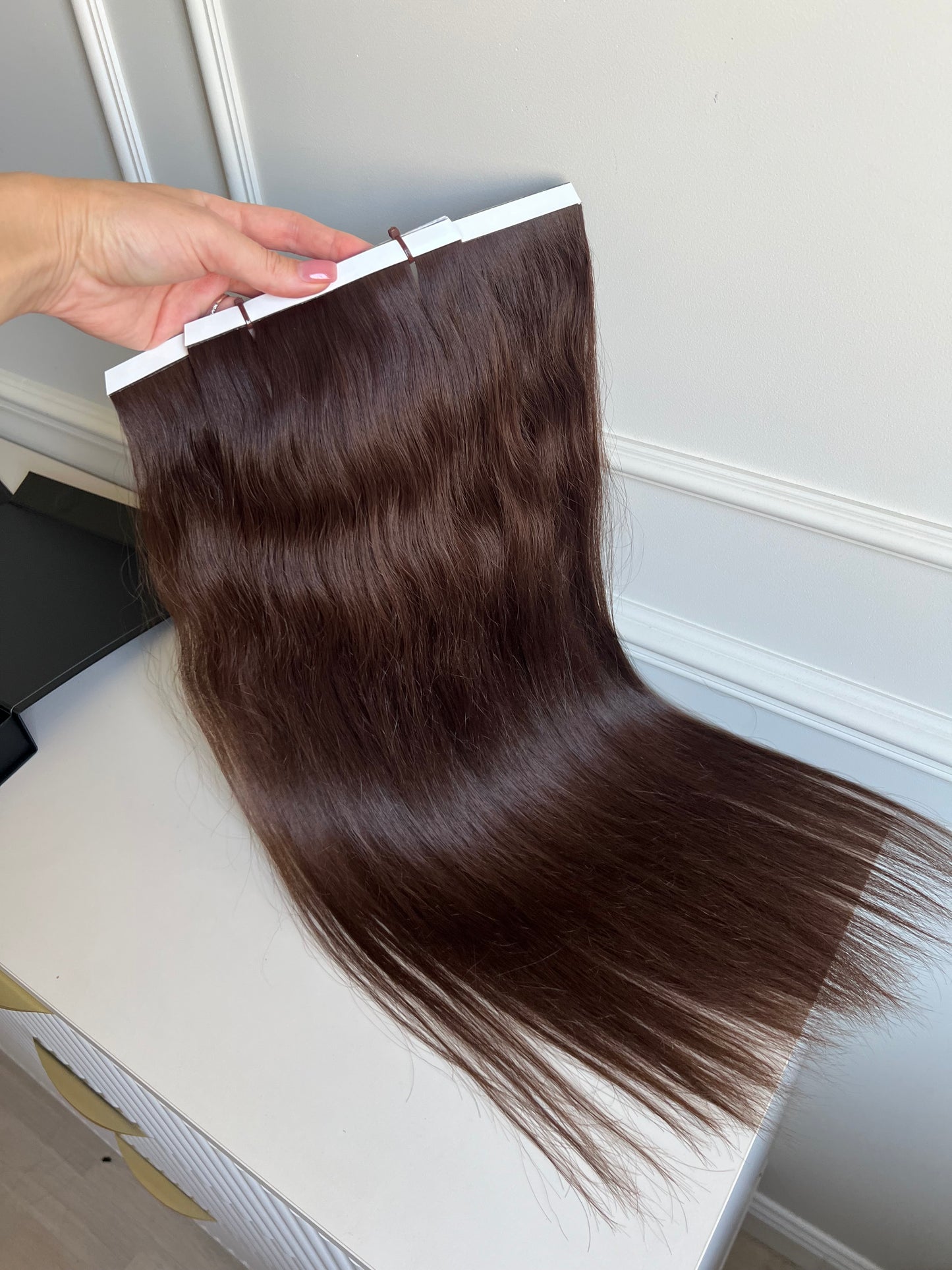 Włosy doczepiane słowiańskie 115 g 59 cm Bio taśmy
