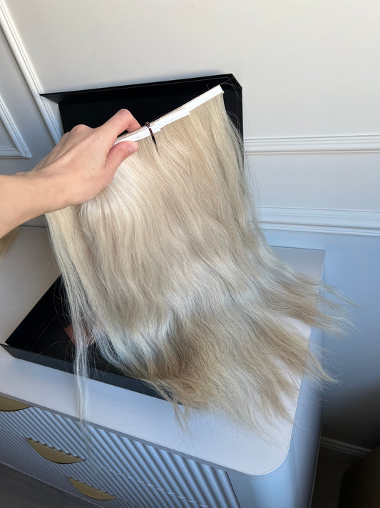 Włosy doczepiane naturalne 45 cm 100 g Bio taśmy kategoria lux