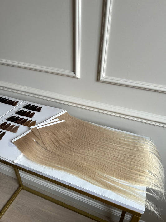 Włosy Naturalne doczepiane Jasny Blond 99 g 51 cm biotape
