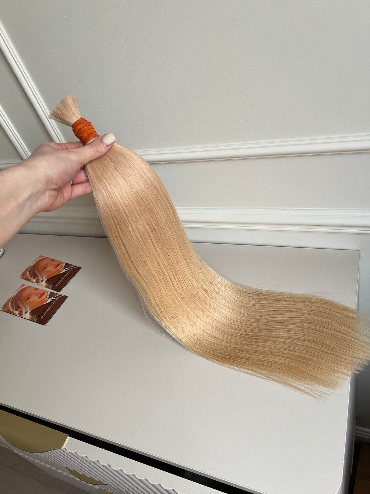 Włosy naturalne Ciepły Blond 93g 60cm lux