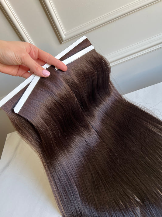 Doczepiane włosy BIOTAŚMY 3 sztuki włosy słowiańskie Cięte z jednej głowy 49cm 94g
