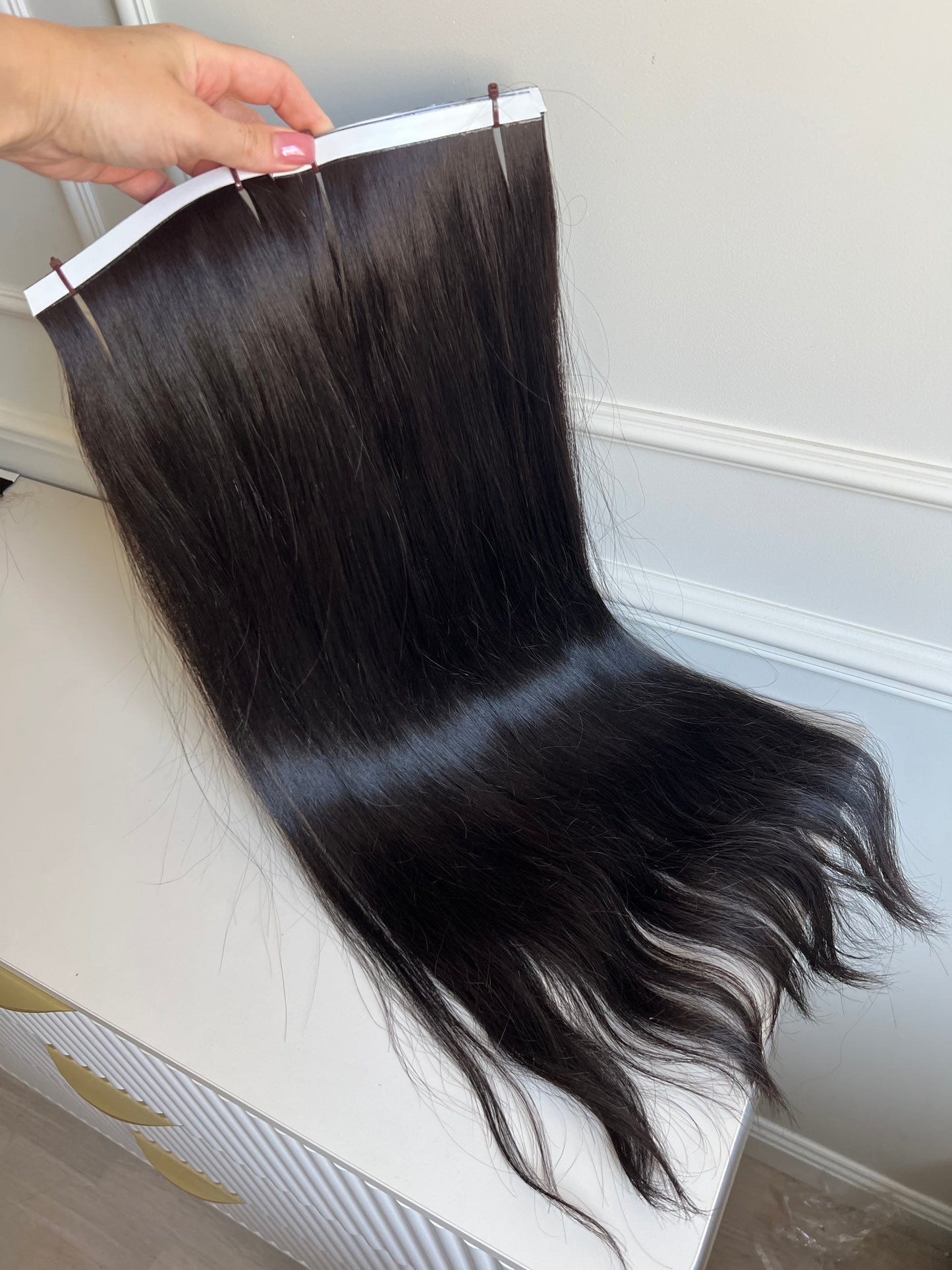 Włosy słowiańskie doczepiane 66 cm 145 g biotaśmy