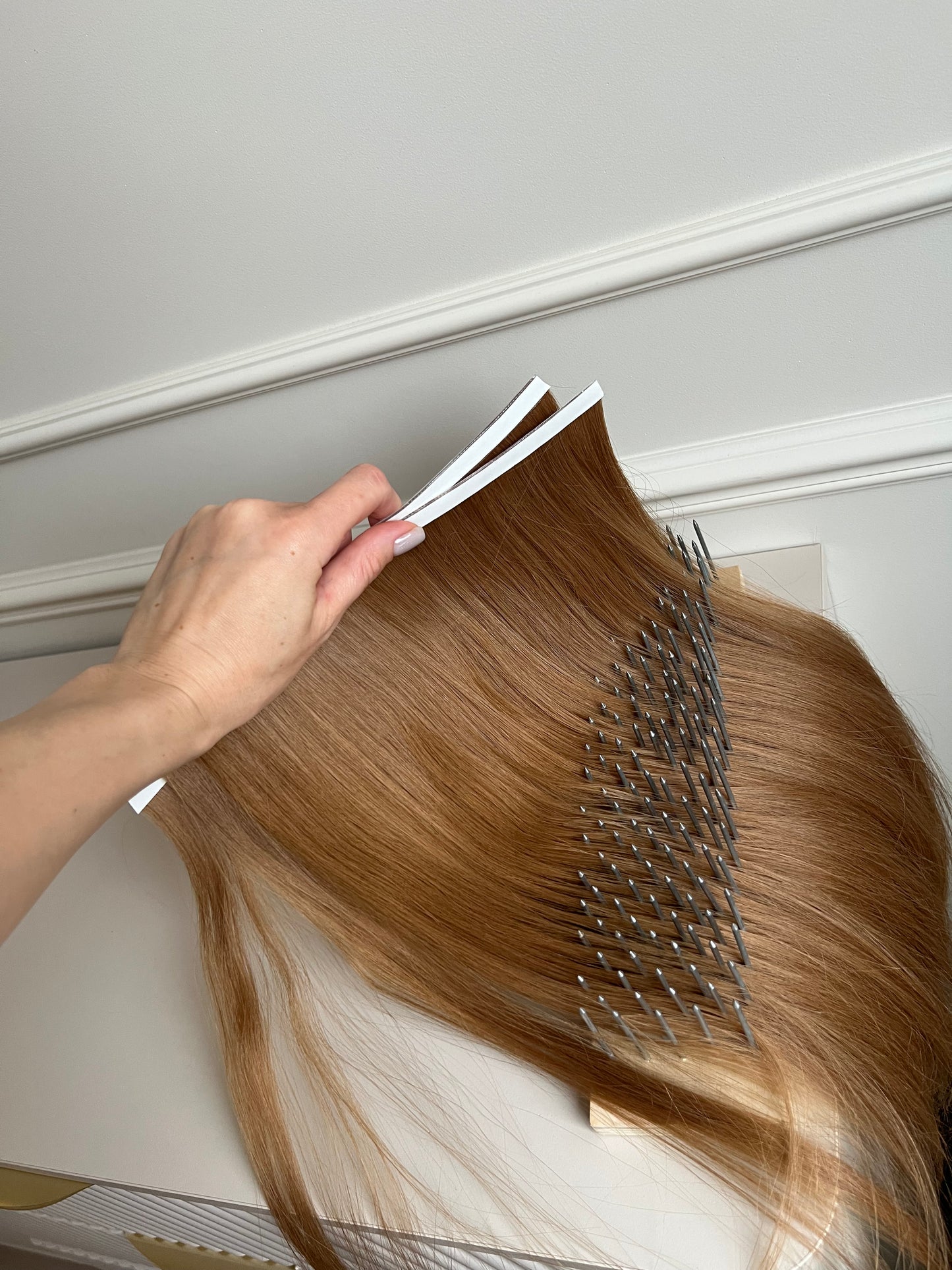 Włosy doczepiane naturalne słowiańskie 95 g 47 cm Bio taśmy