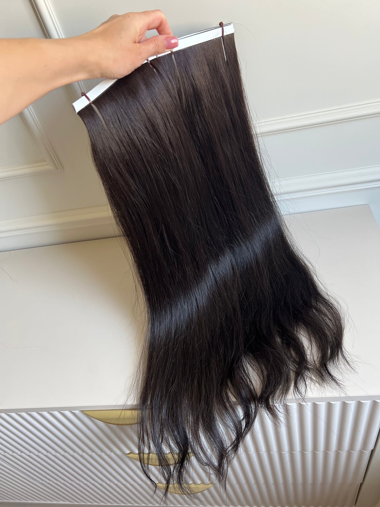 Włosy słowiańskie doczepiane 66 cm 145 g biotaśmy
