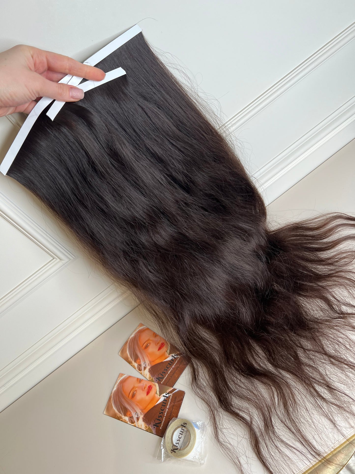Włosy doczepiane falowane dziewicze 💎 nie farbowane💎83 g 65 cm BIO TAŚMA