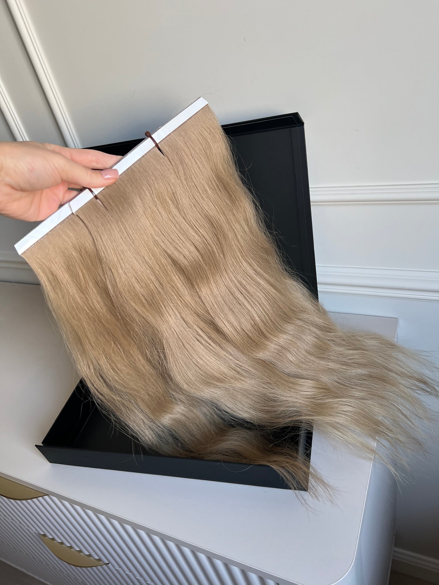 Włosy doczepiane słowiańskie 53 cm 77 g Bio taśmy